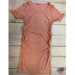 Light pink maternity dress